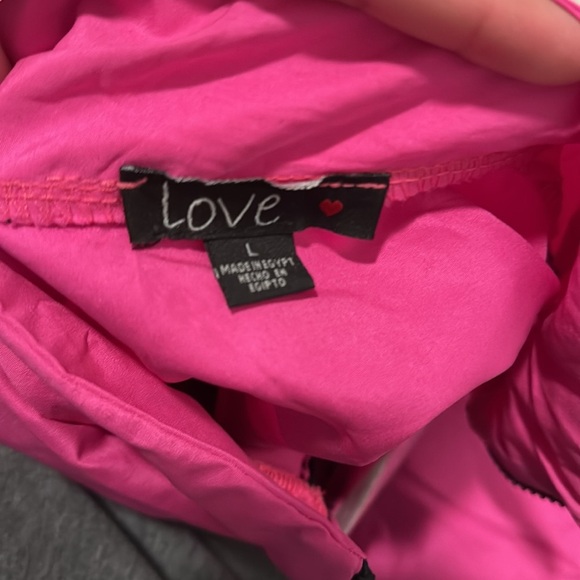 Women's Pink and Silver Activewear Jacket - Picture 3 of 3